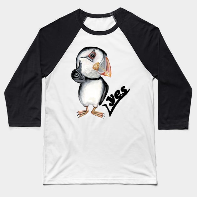 Yes Baseball T-Shirt by msmart